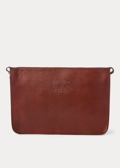 Pánské Tašky Polo Ralph Lauren Heritage Kožené Folio - 91562-QJLA